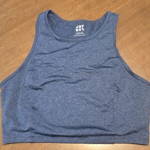 JoyLab Women's Blue Tank Top Sports Bra